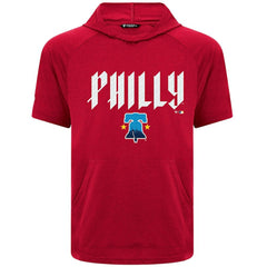 Philadelphia Phillies Levelwear City Connect Phase Back Plash Hoodie T-Shirt - Red Hoodies