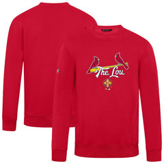 St. Louis Cardinals Levelwear City Connect Zane Back Splash Sweatshirt - Red Sweatshirts