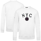New York Mets Levelwear City Connect Zane Back Splash Sweatshirt - White Sweatshirts