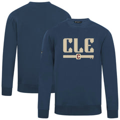 Cleveland Guardians Levelwear City Connect Zane Back Splash Sweatshirt - Navy Sweatshirts