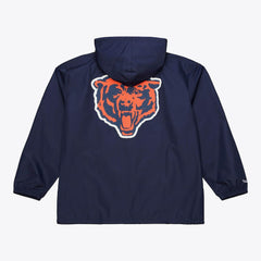 Chicago Bears Coaches Full-Snap Hooded Windbreaker Jacket - Navy Jackets