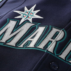 Ichiro Suzuki Seattle Mariners Mitchell & Ness 2006 Cooperstown Mesh Batting Practice Button-Up Jersey - Navy Jerseys