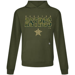 Houston Astros Levelwear Relay Protect Pullover Hoodie - Green Hoodies