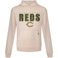 Cincinnati Reds Levelwear Relay Protect Pullover Hoodie - Khaki Hoodies