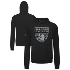 San Diego Padres Levelwear Mandate Buckler Tri-Blend Pullover Hoodie - Black Hoodies