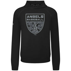 Los Angeles Angels Levelwear Mandate Buckler Tri-Blend Pullover Hoodie - Black Hoodies