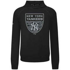 New York Yankees Levelwear Mandate Buckler Tri-Blend Pullover Hoodie - Black Hoodies