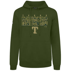 Texas Rangers Levelwear Podium Protect Pullover Hoodie - Green Hoodies