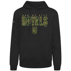 Kansas City Royals Levelwear Podium Protect Pullover Hoodie - Black Hoodies