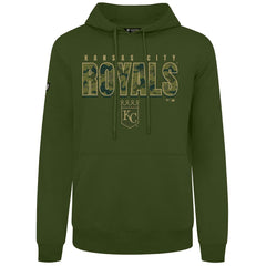 Kansas City Royals Levelwear Podium Protect Pullover Hoodie - Green Hoodies