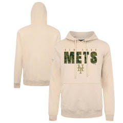 New York Mets Levelwear Podium Protect Pullover Hoodie - Khaki Hoodies