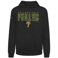 Philadelphia Phillies Levelwear Podium Protect Pullover Hoodie - Black Hoodies