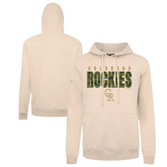 Colorado Rockies Levelwear Podium Protect Pullover Hoodie - Khaki Hoodies