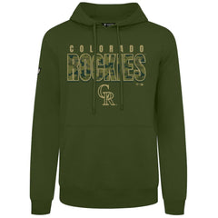 Colorado Rockies Levelwear Podium Protect Pullover Hoodie - Green Hoodies