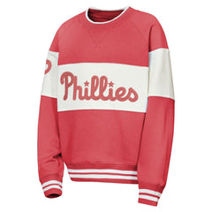 Philadelphia Phillies Outerstuff Youth Ultimate Pastels On Base Sweatshirt - Red Sweatshirts