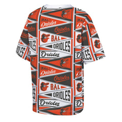 Baltimore Orioles Outerstuff Youth All-Over Pennant T-Shirt - Orange T-shirts