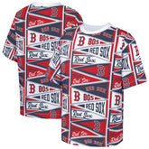 Boston Red Sox Outerstuff Youth All-Over Pennant T-Shirt - Red T-shirts