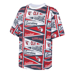 Cleveland Guardians Outerstuff Youth All-Over Pennant T-Shirt - Red T-shirts
