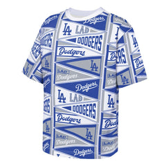 Los Angeles Dodgers Outerstuff Youth All-Over Pennant T-Shirt - Blue T-shirts