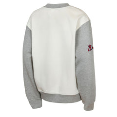Atlanta Braves Outerstuff Youth Big League Power Hit Fleece Sweatshirt - Cream/Gray Sweatshirts