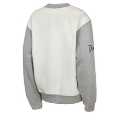 New York Yankees Outerstuff Youth Big League Power Hit Fleece Sweatshirt - Cream/Gray Sweatshirts