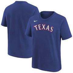 Texas Rangers Nike Youth Wordmark T-Shirt - Royal T-shirts