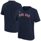 Boston Red Sox Nike Youth Wordmark T-Shirt - Athletic Navy T-shirts