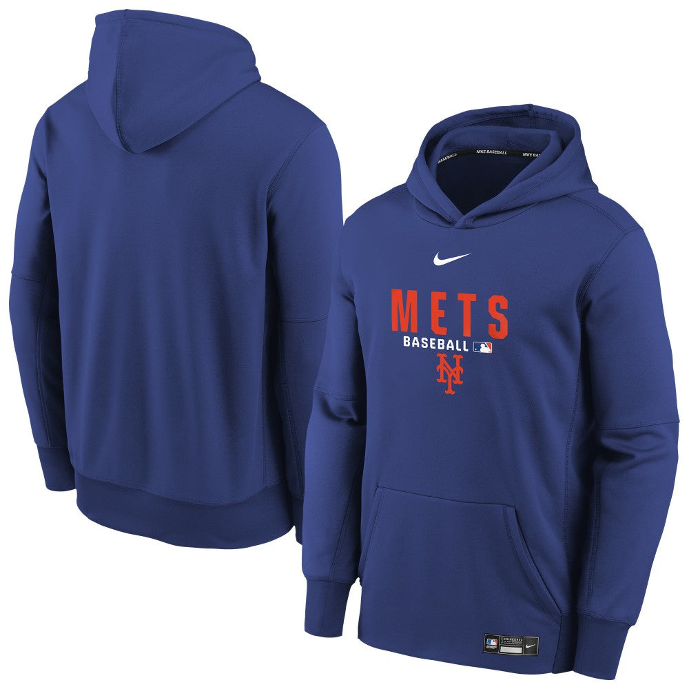 New York Mets Nike Youth Authentic Collection Therma-FIT Hoodie - Royal Hoodies