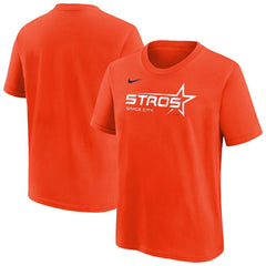 Houston Astros Nike Youth City Connect Wordmark T-Shirt - Orange T-shirts