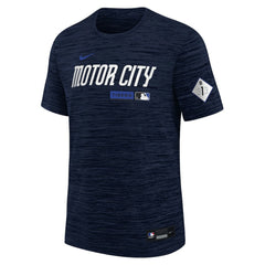 Detroit Tigers Nike Youth Authentic Collection Velocity Dri-FIT T-Shirt - Navy T-shirts