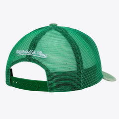 Boston Celtics Gameday Snow Wash Adjustable Trucker Hat Kelly Green - Mitchell & Ness
