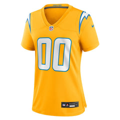 Los Angeles Chargers Women's Alternate Charger Power Game Custom Jersey - Gold Jerseys