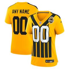 Pittsburgh Steelers Women's Alternate 1933 Throwback Game Custom Jersey - Gold Jerseys