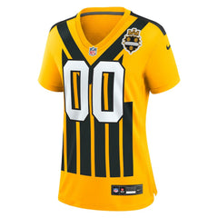 Pittsburgh Steelers Women's Alternate 1933 Throwback Game Custom Jersey - Gold Jerseys