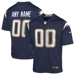Los Angeles Chargers Youth Alternate Super Chargers Game Custom Jersey - Navy Jerseys