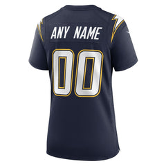 Los Angeles Chargers Women's Alternate Super Chargers Game Custom Jersey - Navy Jerseys