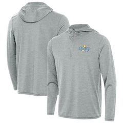 Oklahoma City Thunder Antigua 2025 NBA Finals Champions Tidy Quarter-Zip Hoodie Heather Gray outlet