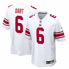 Jaxson Dart New York Giants Game Jersey - White Jerseys
