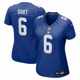 Jaxson Dart New York Giants Women's Team Game Jersey - Royal Jerseys