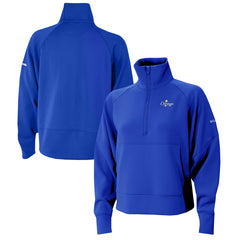 Oklahoma City Thunder Women's 2025 NBA Finals Champions Wickhams Hills Raglan Omni-Wick Half-Zip Pullover Blue - Columbia