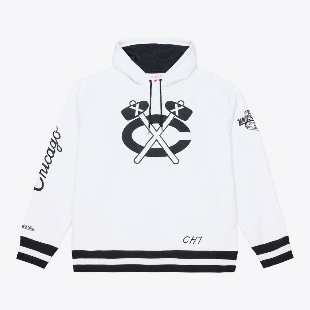 Chicago Blackhawks Mitchell & Ness Arctic Fleece Hoodie - White | US 203265808