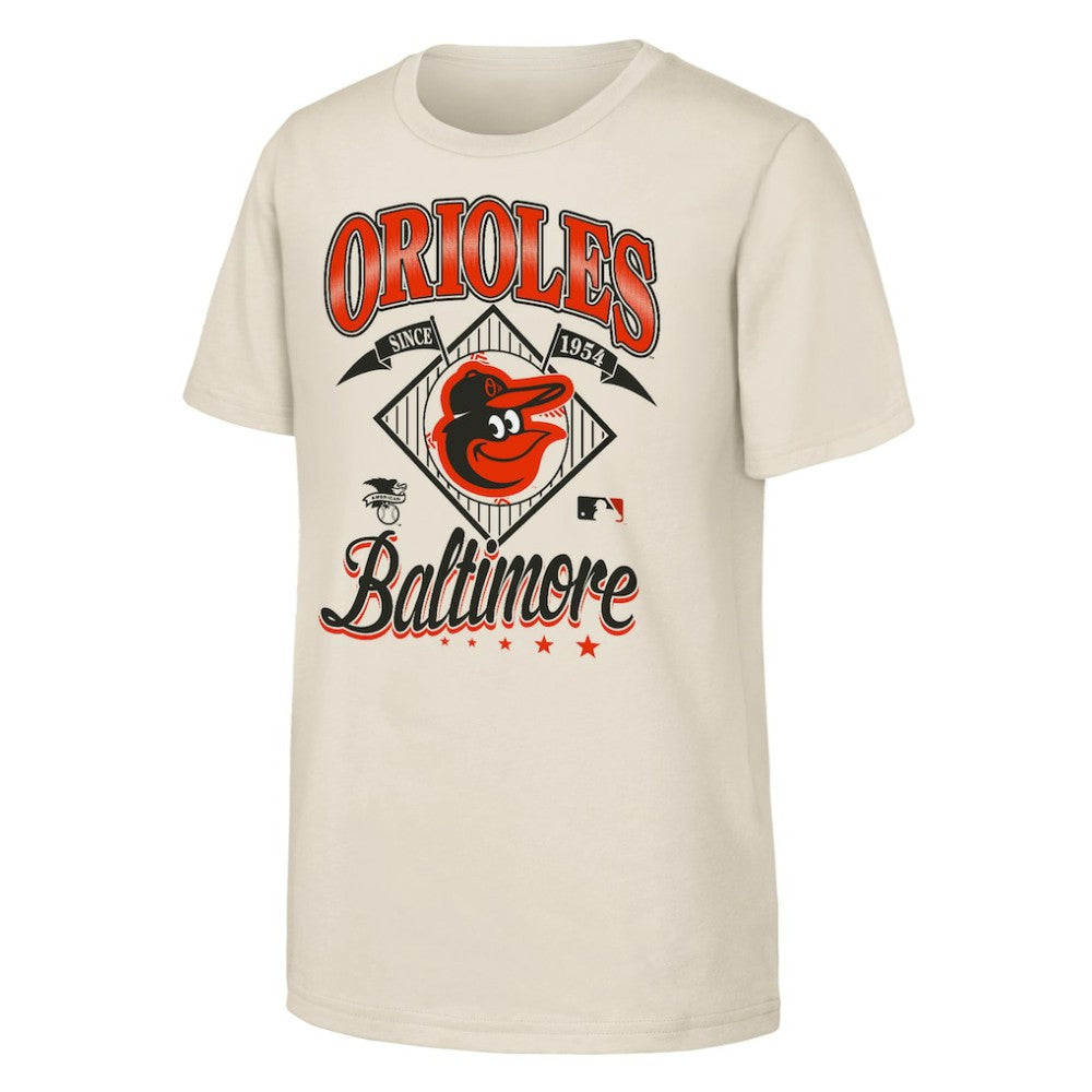 Baltimore Orioles Outerstuff Youth Triple Hit T-Shirt - Natural T-shirts