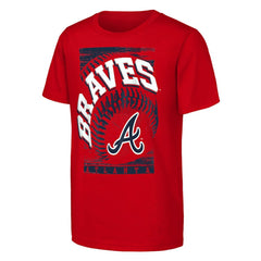 Atlanta Braves Outerstuff Youth Speed Pitch T-Shirt - Red T-shirts