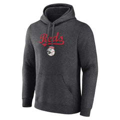 Cincinnati Reds Team Lockup Hoodie - Charcoal Hoodies