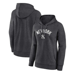 New York Yankees Women's Team Lockup Hoodie - Charcoal Hoodies