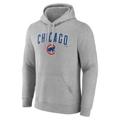 Chicago Cubs Team Lockup Hoodie - Gray Hoodies