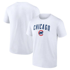 Chicago Cubs Team Lockup T-Shirt - White T-shirts