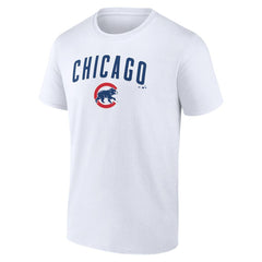 Chicago Cubs Team Lockup T-Shirt - White T-shirts