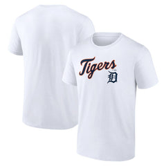 Detroit Tigers Team Lockup T-Shirt - White T-shirts