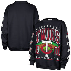 Minnesota Twins '47 Women's Trendy Team Go Big Oversized Sweatshirt - Navy Sweatshirts
